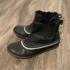 Black Slip On Sorel Duck Boots